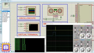 HCSR04 Ultrasonic Distance Sensor and STM32  Proteus Simulation [upl. by Yelyak725]