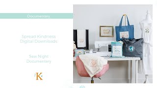 Spread Kindness Machine Embroidery Designs Sew Night Documentary [upl. by Hadria710]