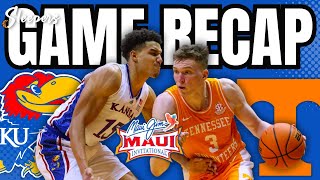 Kansas vs Tennessee Game Recap [upl. by Amii]