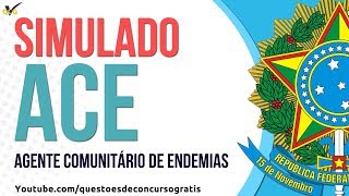 Simulado Agente Comunitário de Endemias ACE  Conhecimentos Específicos [upl. by Anitserp]