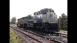 Testing GM73 SD70ace Demo unit on the London EMD Test Track June 2003 [upl. by Ataner961]