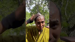 Shaving in jungle ASMR SAMURAI shavingtime 侍 razor [upl. by Bakerman927]