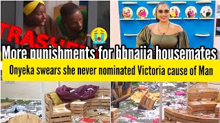 HOUSEMATES WAKE UP TO NEW PUNISHMENT FROM BIGGIE I DIDNT NOMINATE VICTORIA CAUSE OF MANquotONYEKA [upl. by Elodea]