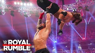 Roman Reigns vs Randy Orton vs AJ Styles vs LA Knight Royal Rumble 2024 highlights [upl. by Tut790]