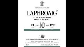 Laphroaig 10 Cask Strength Batch 16  Whiskey Review 247 [upl. by Xuaeb]