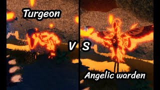 Angelic Warden VS Turgeon  Creatures of Sonaria  Roblox [upl. by Emmott]