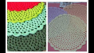 Servilletas Carpetas Tapetes Individuales paso a paso en crochet [upl. by Ana]