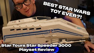 Best Star Wars Toy EVER Star Tours Starspeeder 3000 Playset Review [upl. by Jerold52]