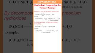 By decomposition of Tetraammonium hydroxides Reduction of N Ndisubstituted amidesTertiary Amines [upl. by Donavon]