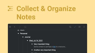 Collect amp Organize Notes in Workflowy [upl. by Eboh]