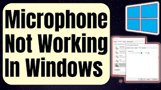 How To Fix Microphone Not Working In Windows Updated 2024 [upl. by Hyacinthia]