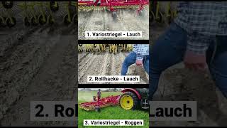 3 Striegelvarianten mit Variostriegel und Rollhacke von APV [upl. by Akehs]