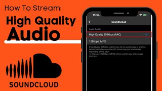 How To Stream High Quality Audio in SoundCloud  Improve Streaming Quality Soundcloud [upl. by Nwahsram]