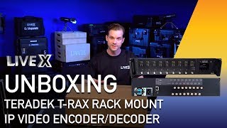 Unboxing Teradek TRax Rack Mount IP Video EncoderDecoder [upl. by Nissy]