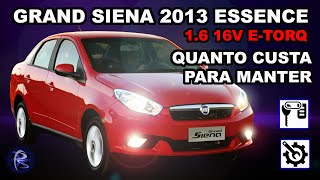 GRAND SIENA 2013 essence 16 etorq  QUANTO CUSTA para manter [upl. by Robbin104]