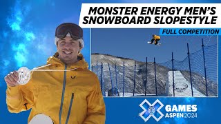 Monster Energy Men’s Snowboard Slopestyle FULL COMPETITION  X Games Aspen 2024 [upl. by Attalie343]