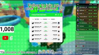 Pls donate live Donating robux to subscribers [upl. by Uzial875]