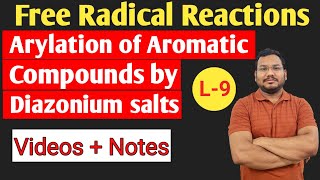 Arylation of Aromatic compounds by Diazonium salts  Gomberg  Bachmann reaction  by pankaj sir [upl. by Kowtko784]