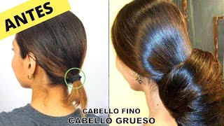 ⚠Aplícate esto y el cabello FINO se volverá GRUESO largo y fuerte🌟 solo en 5 días mujer y hombre [upl. by Scuram]