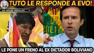 TUTO QUIROGA LE RESPONDE A EVO MORALES TUTO MUY DURO CON EVO  Alele en Bolivia [upl. by Aidnahs]