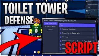 🧪EP 67 Toilet Tower Defense Script Hack Auto Farm Auto Place amp Upgrade  Roblox Pastebin 2023 [upl. by Suoivatnom]