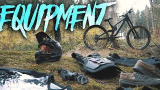 Meine Bike Ausrüstung für Downhill amp Enduro  Protektoren Helm Schuhe MTB Bekleidung  Fabio Schäfer [upl. by Kalvin]