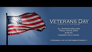 FORT GIBSON ALLSCHOOL VETERANS DAY ASSEMBLY  NOV 8 2024  HARRISON FIELDHOUSE FORT GIBSON [upl. by Harahs]