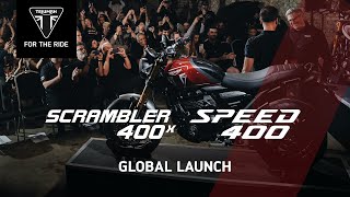 Triumph Speed 400 amp Scrambler 400 X Launch 2023 [upl. by Hooge]