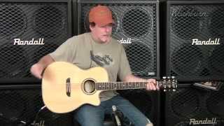 Washburn WSD5240SCE AcousticElectric Guitar Video Demo [upl. by Congdon]