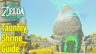 Zelda Tears of the Kingdom Taunhiy shrine guide  walkthrough combat training archery [upl. by Ailima]