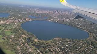 The plane prepare to landing at Minneapolis St Paul MN Airport [upl. by Neelhtakyram868]