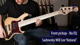 Sadowsky Will Lee 5 Live Demo  BassFreaksnet [upl. by Lledniuq]