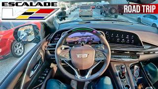 What Its Like to Road Trip in the Cadillac Escalade V POV [upl. by Redneval]