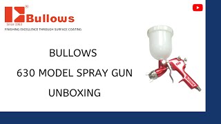 Unboxing of Bullows 630 Paint Spray Gun [upl. by Bazar]