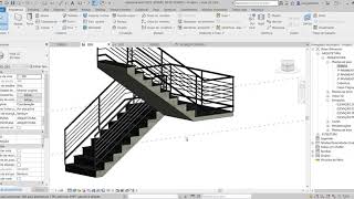 Revit  Aula escada múltiplos Níveis [upl. by Ybok]