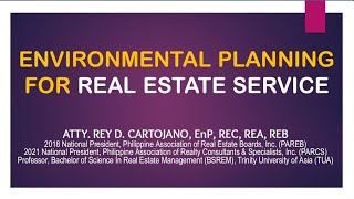 Basic Environmental Planning For Real Estate Brokers realestatebroker realestatetips boardexam [upl. by Yngiram730]