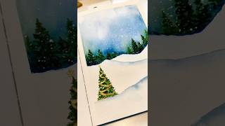 Holiday landscape in watercolor [upl. by Tomasz101]