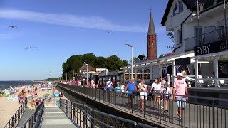 Sarbinowo 2020 plaża i promenada pod koniec dnia [upl. by Cumine]