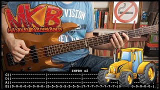 MANOLO KABEZABOLO  Spiz amarillo 🚜 BASS TABS lyrics  PDF [upl. by Victorine]