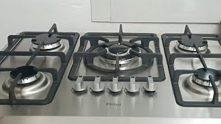 🌞 RESENHA DO FOGÃO COOKTOP INOX PHILCO 5 BOCASO QUE ACHEI DELE [upl. by Theurer]