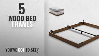 Top 10 Wood Bed Frames 2018 Zinus 5 Inch Wood Bed Frame for Box Spring amp Mattress Set  Keep Pets [upl. by Froma]