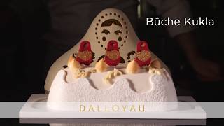 Création des fêtes 2017  Bûche quotKuklaquot by DALLOYAU [upl. by Udelle]