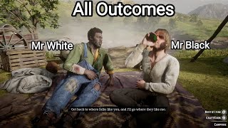 The Story of Mr Black and Mr White All Outcomes The Ties that Bind Us  Red Dead Redemption 2 [upl. by Anialahs900]