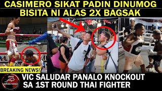 Casimero SIKAT Padin DINUMOG Ng Fans BISITA ni Quadro Alas 2x BAGSAK Vic Saludar Panalo RND1 KO [upl. by Ahsemrac]