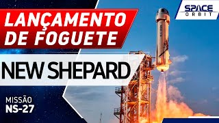 VOO DE TESTE DO FOGUETE NEW SHEPARD  NS27 [upl. by Ennaus]