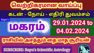 Makaram  Sun in Rasi JanuaryFebruary 2024  மகரம் ஜனவரி  பிப்வரி 2024 வார ராசிபலன்  Bapus [upl. by Monica]