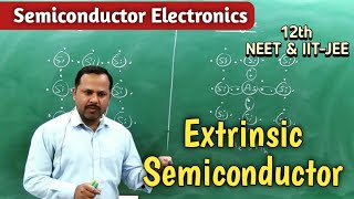 Extrinsic semiconductor ptype and ntype  12th  Physics Term 2 cbse [upl. by Adnahcir]