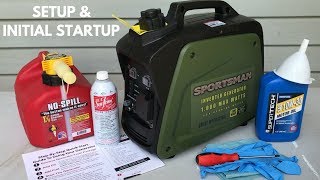 First start of the Sportsman 1000  800 watt Inverter Generator  GEN1000i [upl. by Aika]