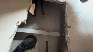 Burst pipe repair with Dewalt propress tool [upl. by Blayne]