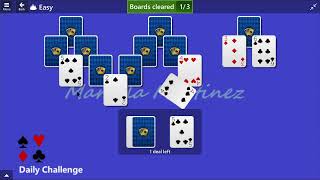 Microsoft Solitaire Collection  TriPeaks Easy  January 15 2015  Daily Challenges [upl. by Olympie]